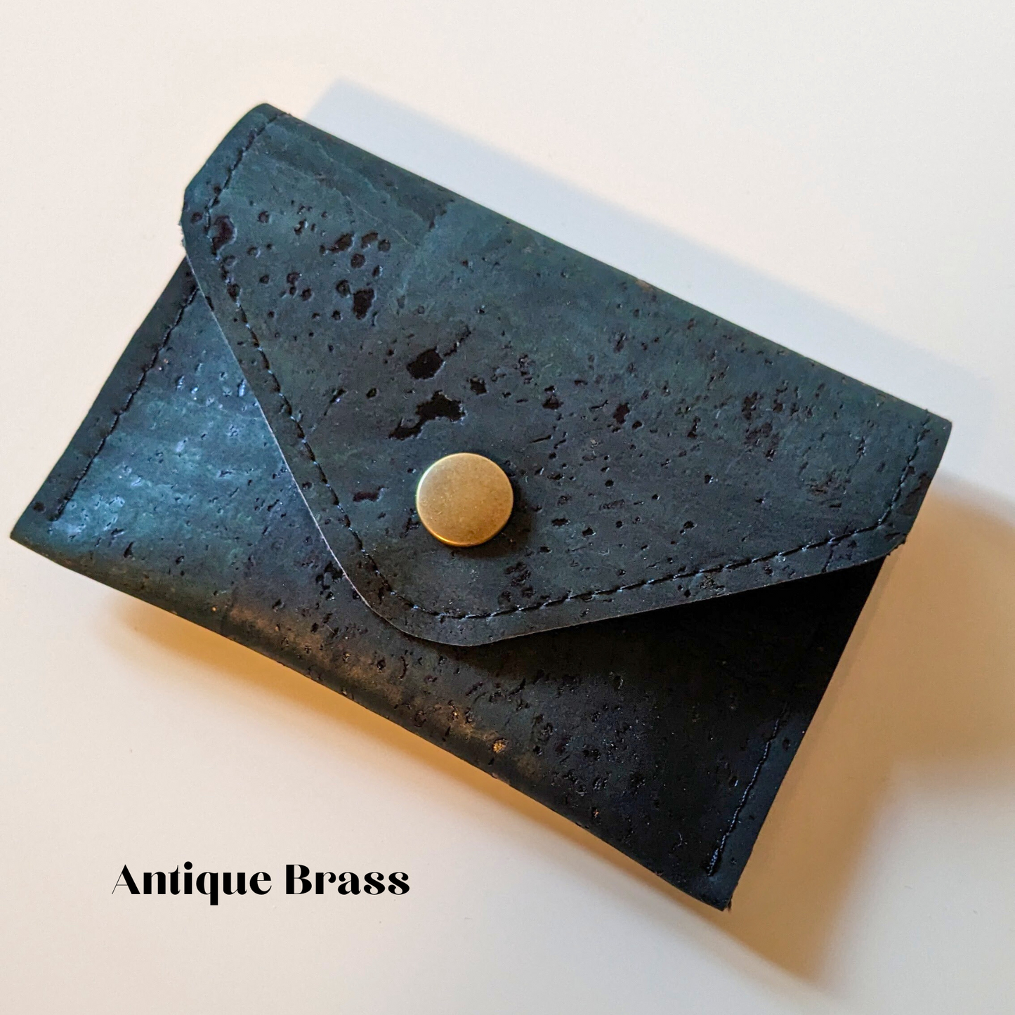 Cork Mini Envelope Wallet - Forest