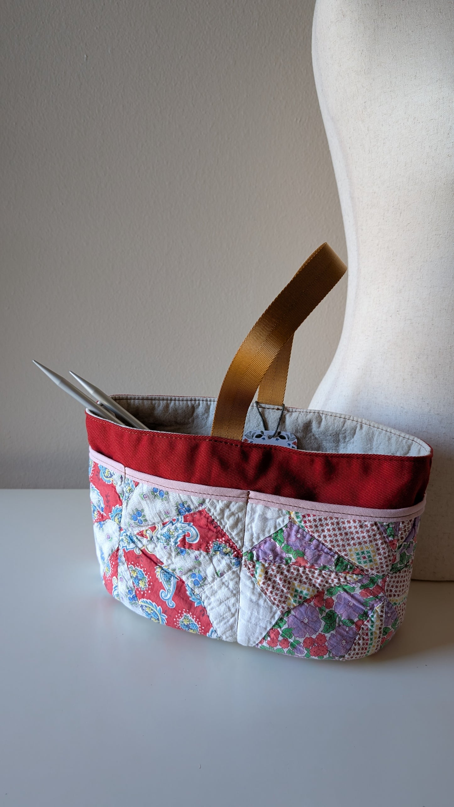 Vintage Quilt Project Bag