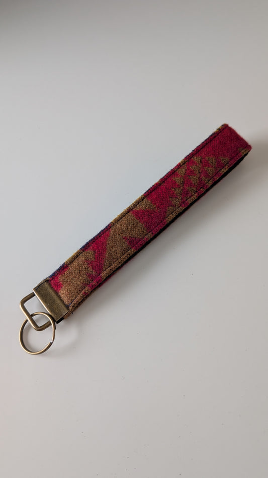 Keychain Wristlet in Pendleton Wool ® - Long Style 3