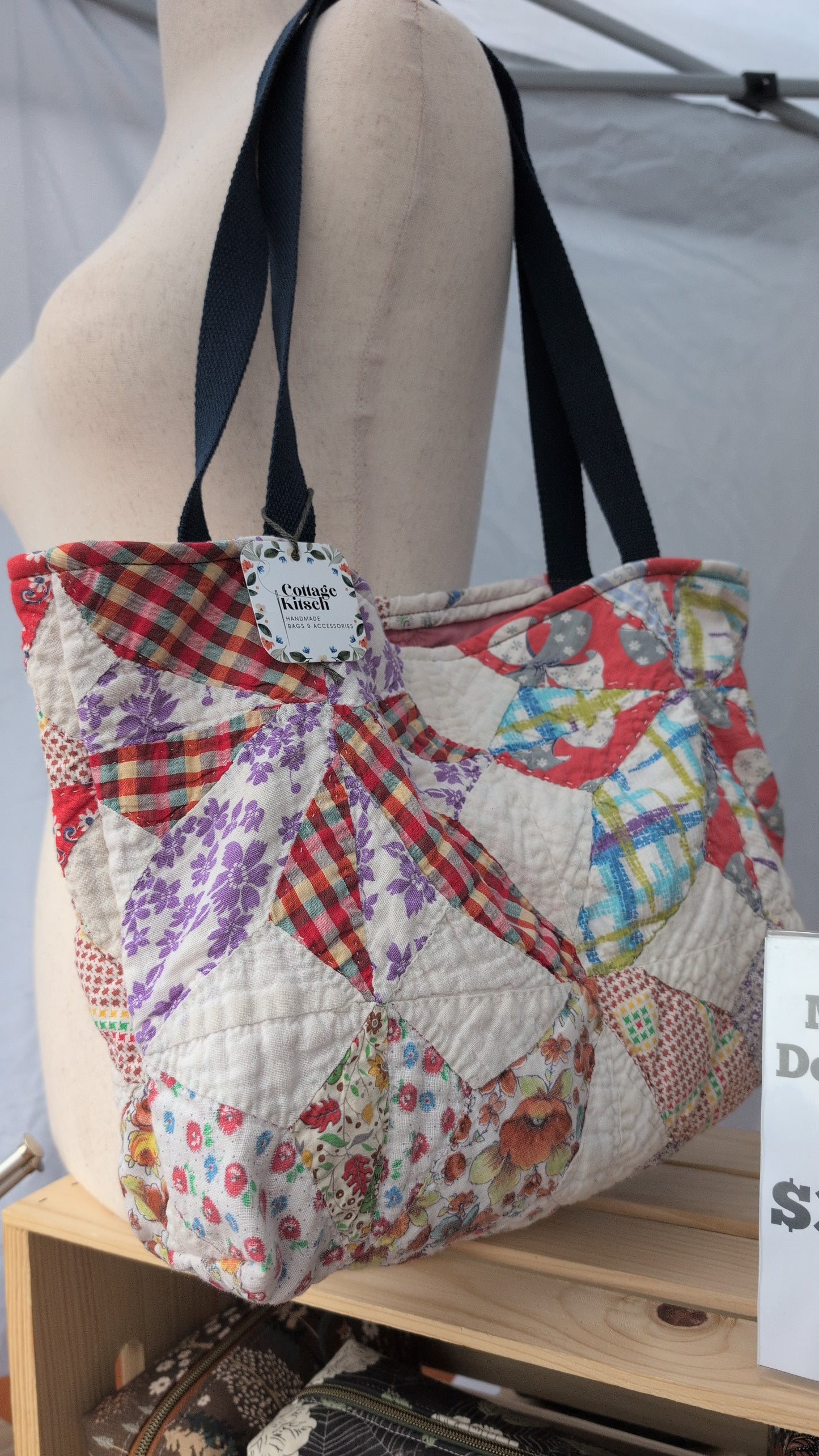 Vintage Quilt Tote