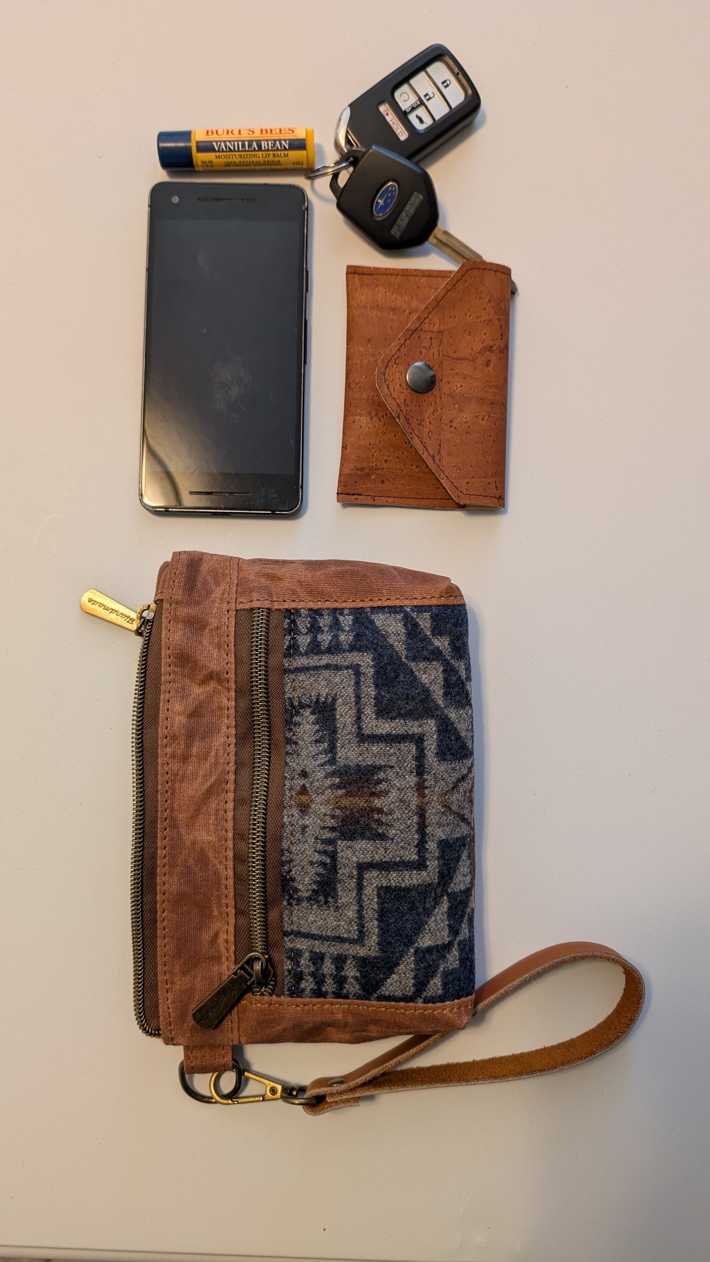 Devon Wristlet -Pendleton Wool ® Harding Earth