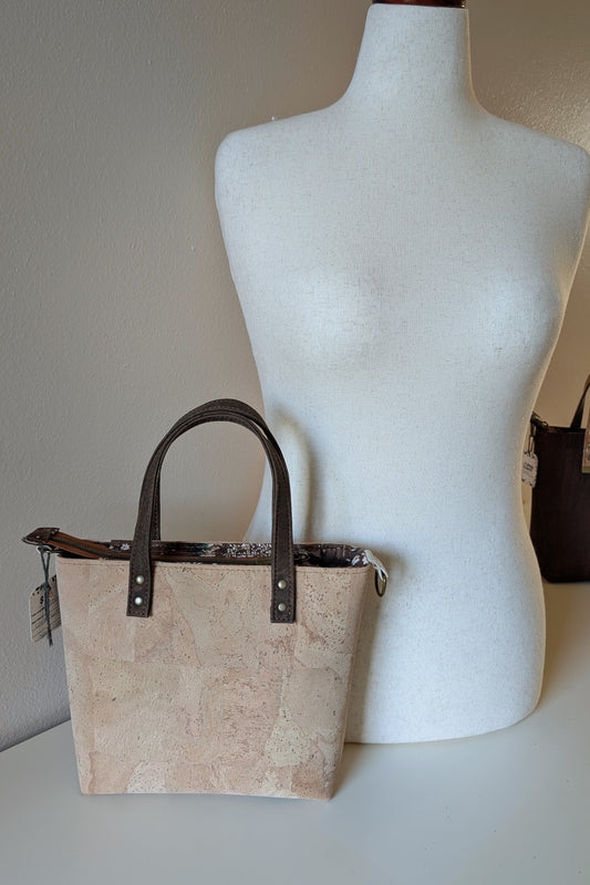 Lisbon Handbag in Natural & Fall Forest