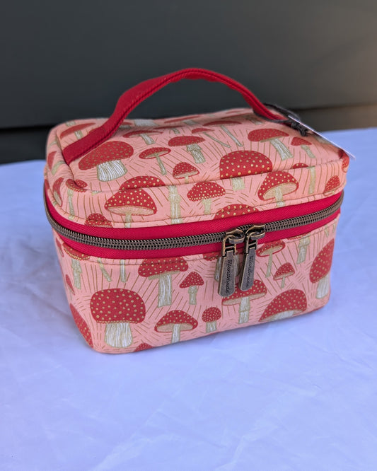 Metallic Mushroom Train Case