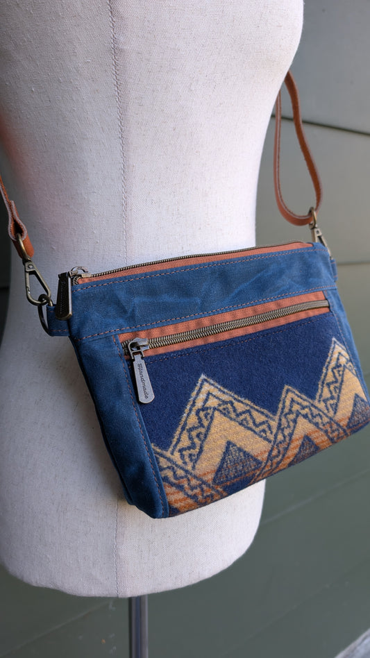 Poppy Crossbody- Indigo Mountains
