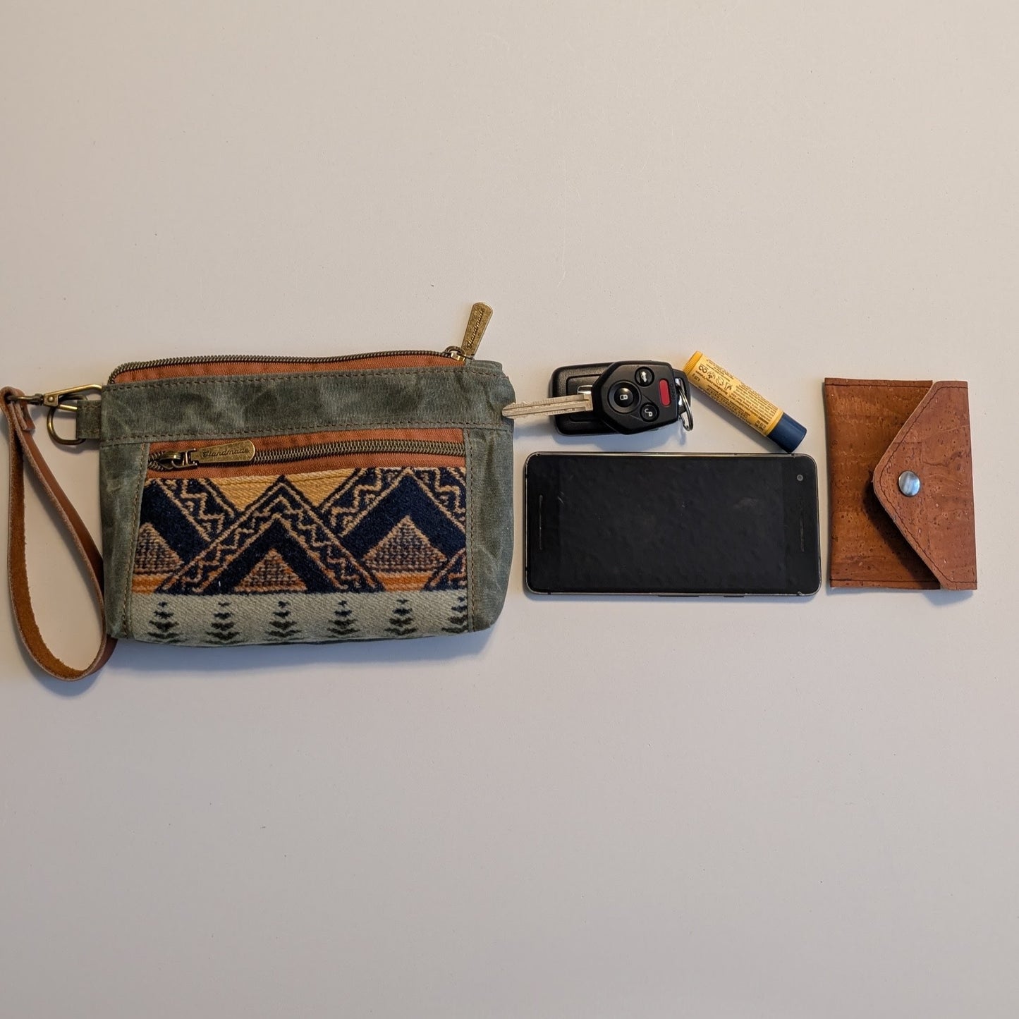 Devon Wristlet - Pendleton Wool ® Sage Mountains