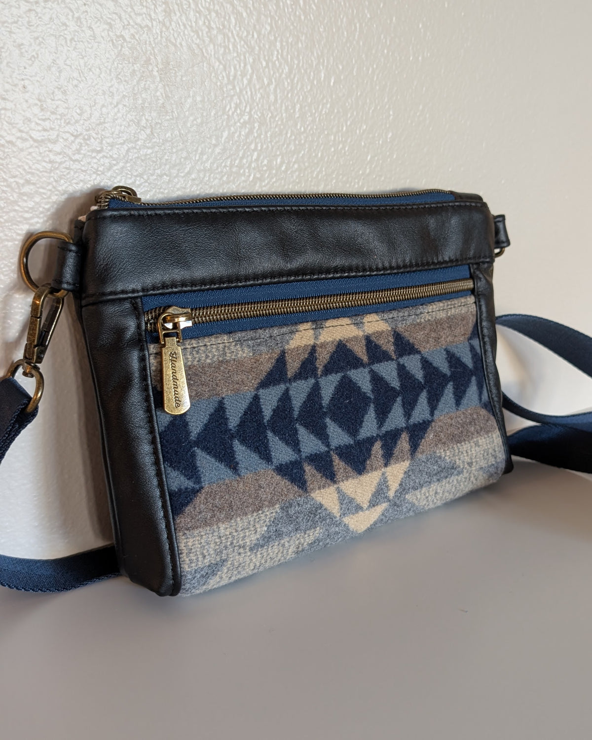 Leather Devon Crossbody - Smith Rock Blue