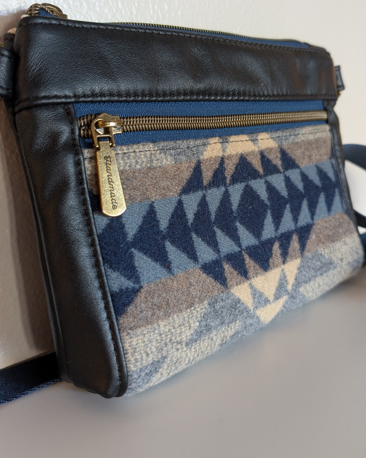 Leather Devon Crossbody - Smith Rock Blue