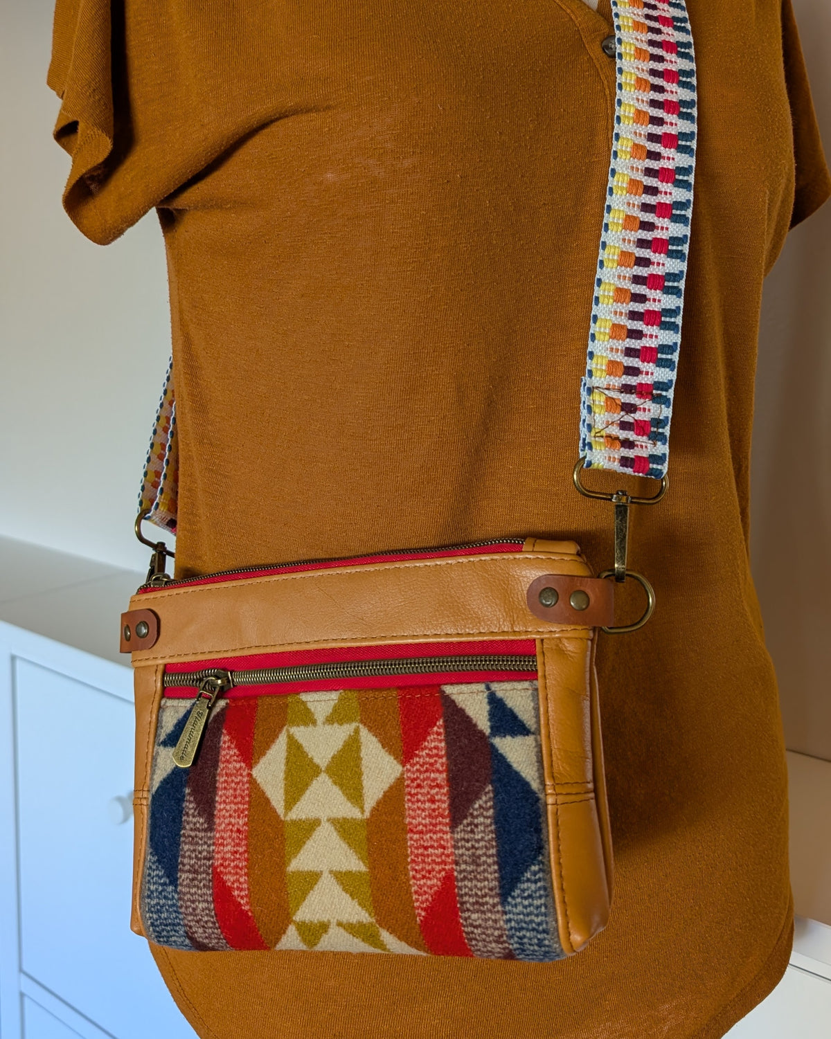 Leather Devon Crossbody - Smith Rock Bright